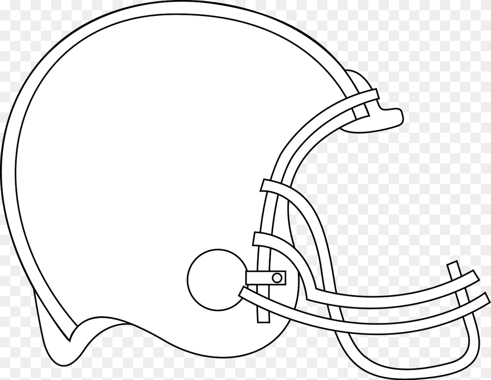 Transparent America Outline Football Helmet, American Football, Sport, Playing American Football, Person Free Png Download