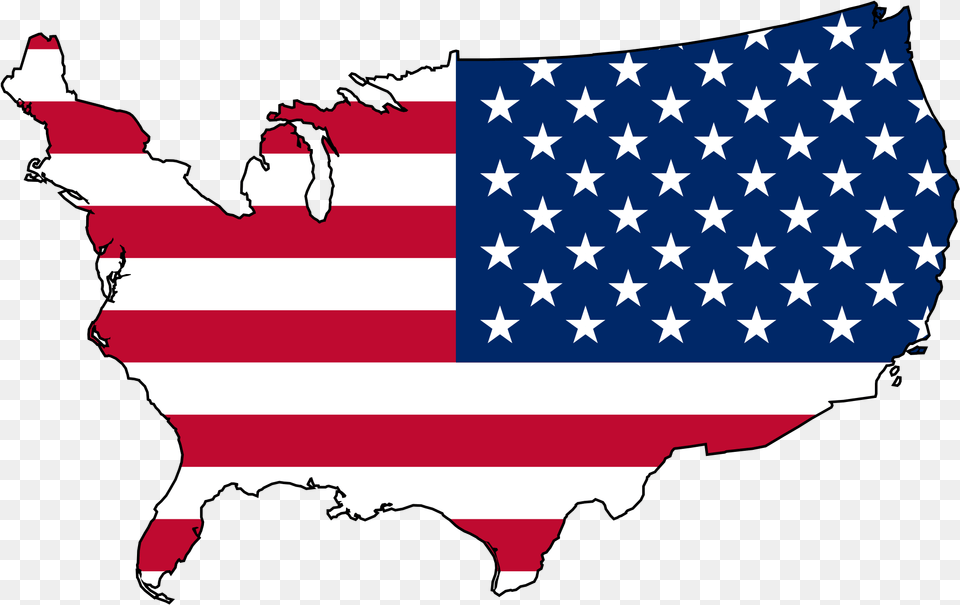 Transparent American Flag Clip Art America Map Flag, American Flag, Adult, Female, Person Free Png Download