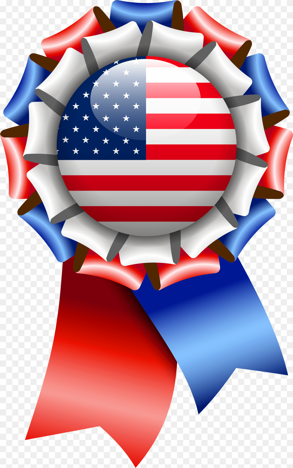 American Flag Clipart Circle Ribbon Design, American Flag, Logo Free Transparent Png