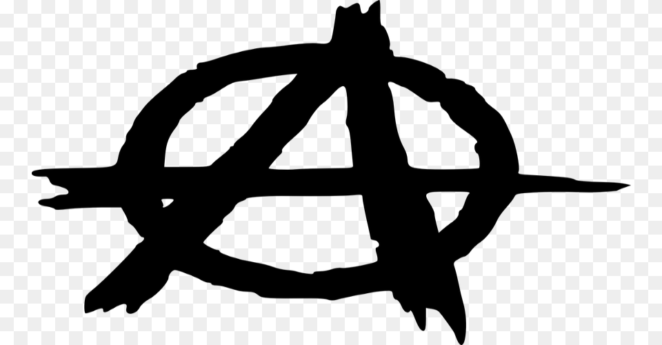 Transparent Anarchist Symbol Anarchy Logo, Gray Free Png
