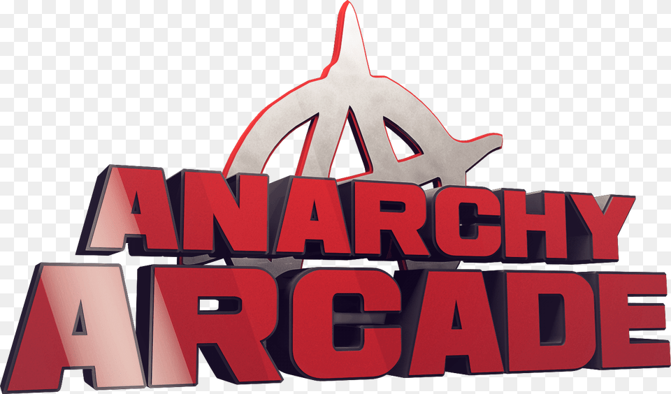 Anarchy A Anarchy Arcade Logo, Bulldozer, Machine, Symbol, Text Free Transparent Png