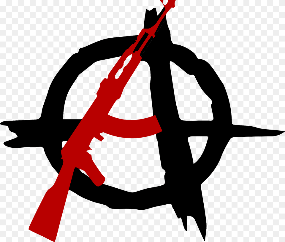 Anarchy Symbol Clipart Download Anarchy Symbol Firearm, Gun, Rifle, Weapon Free Transparent Png