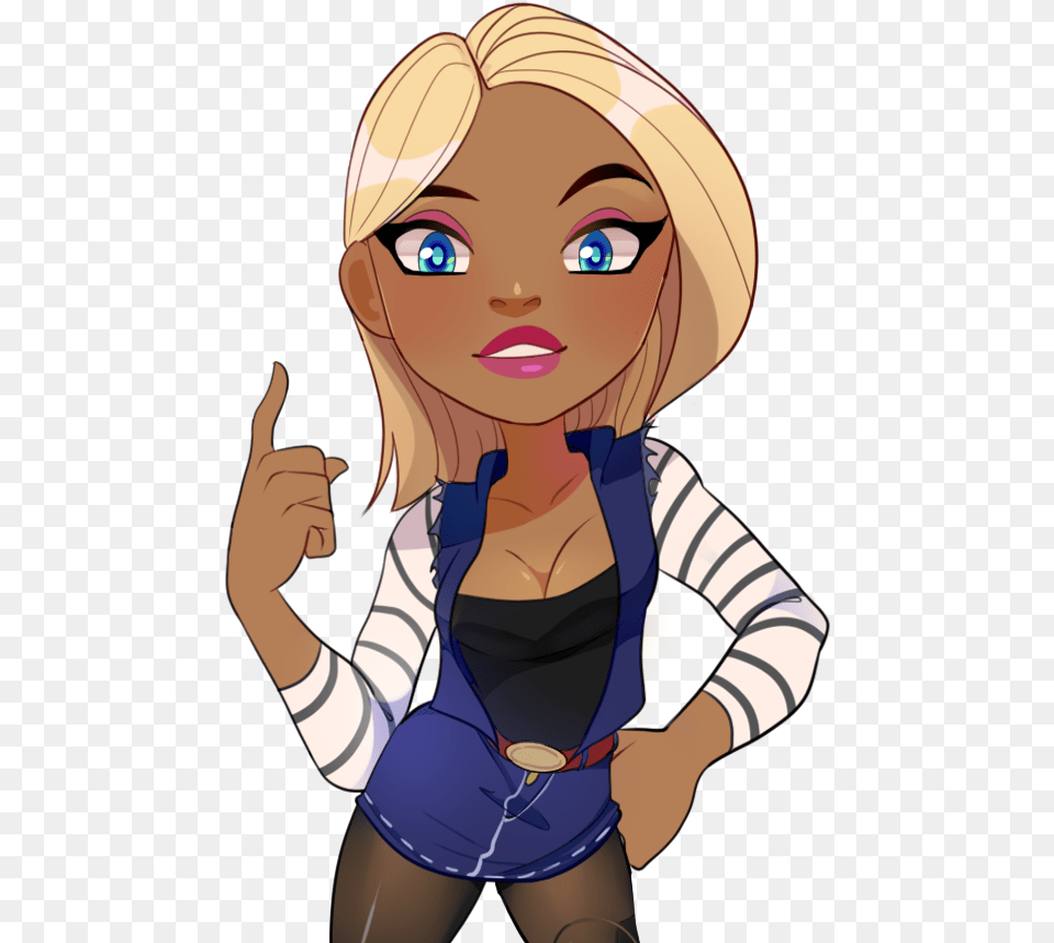 Android 18 Android 18 Chibi, Publication, Book, Comics, Adult Free Transparent Png
