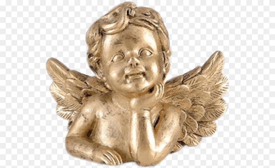 Transparent Angel Statue Angels Sculpture, Bronze, Baby, Person, Face Free Png