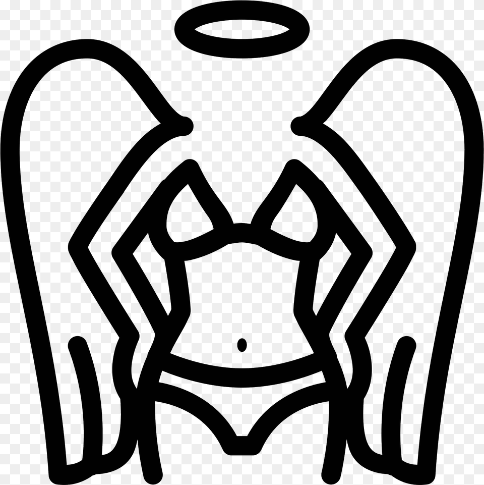 Transparent Angel Wings Clipart Victoria Secret Icon, Gray Free Png Download