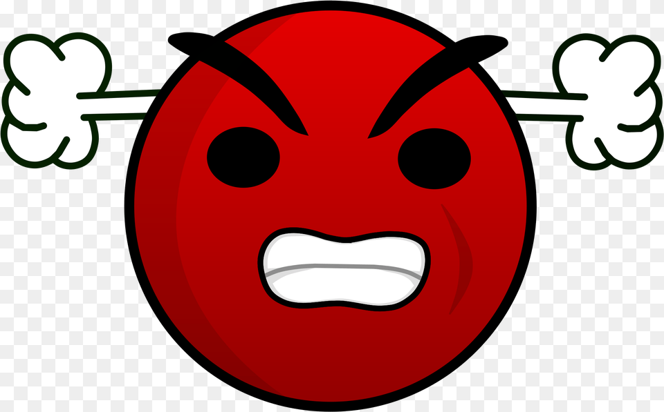 Transparent Angry Face Clipart Red Angry Face Emoticon Png Image