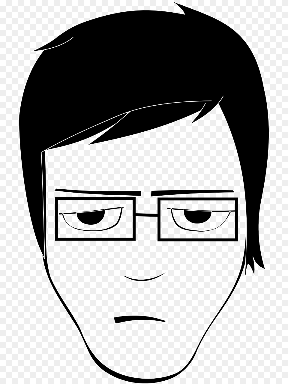 Angry Person Clipart Cartoon Of Bored Face, Photography, Stencil, Art, Drawing Free Transparent Png