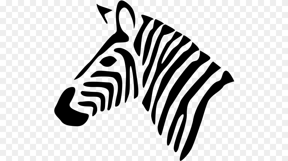 Transparent Animal Face Black And White Zebra Icon, Gray Free Png Download