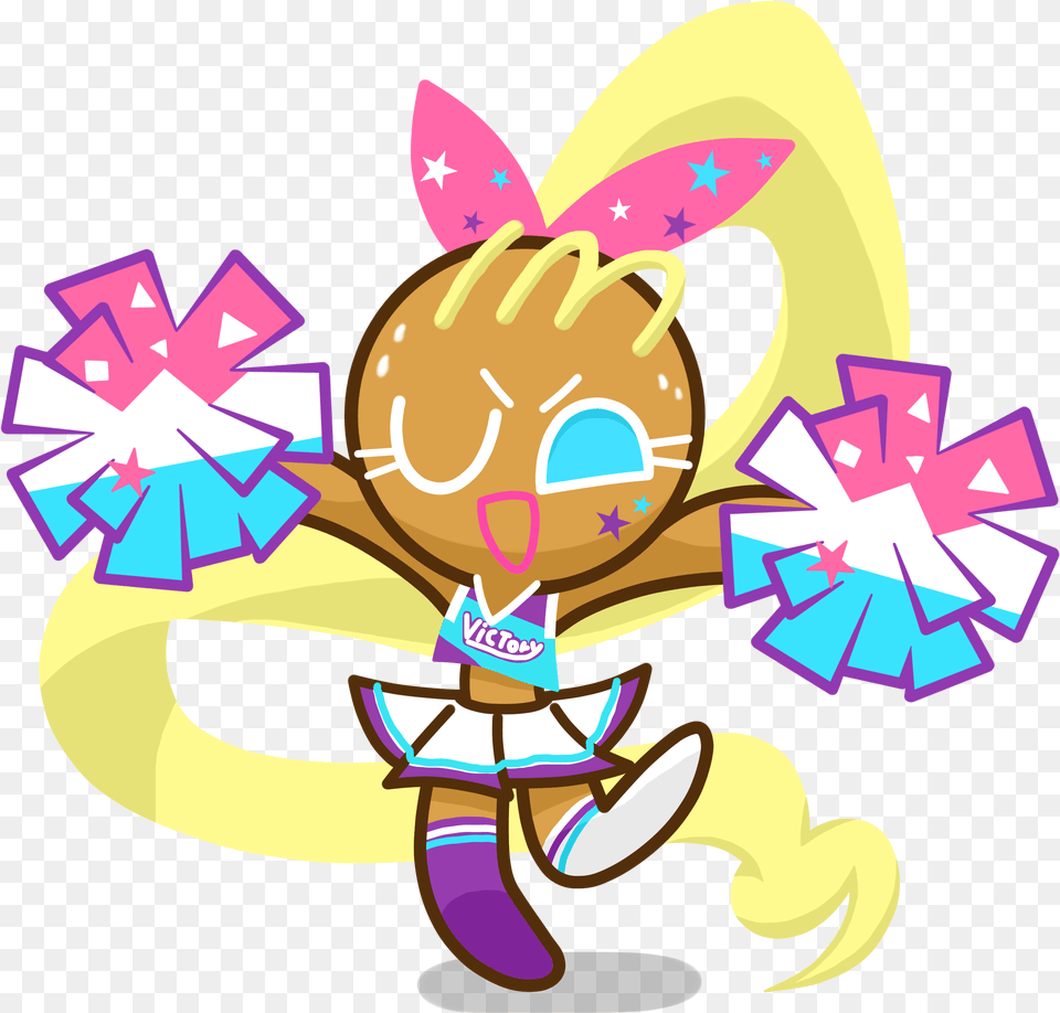 Transparent Animated Cheerleader Clipart Run Cookie Anime, Purple, Art, Graphics, Dynamite Png