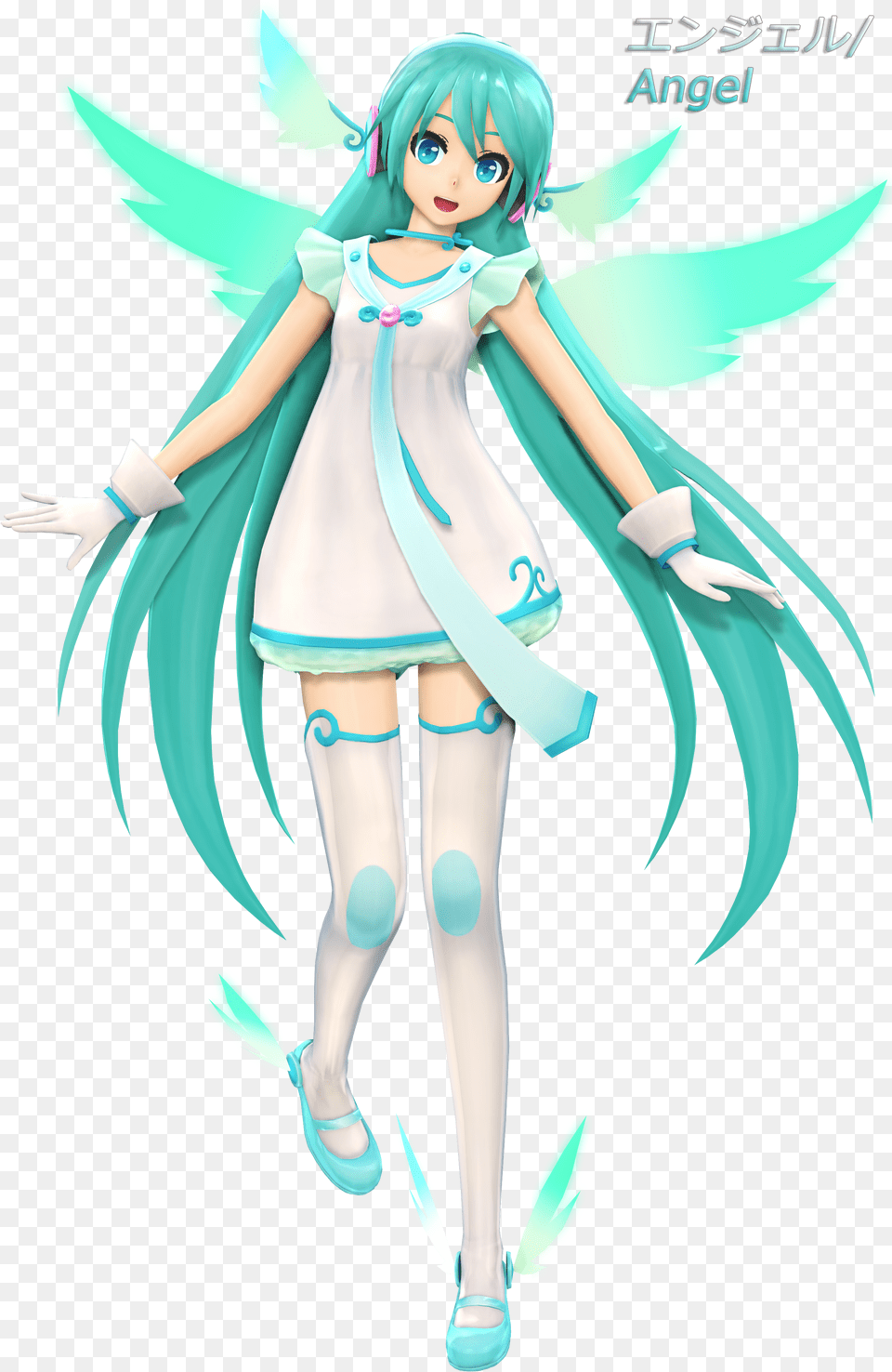 Transparent Anime Angel Hatsune Miku Angel Outfit Png Image