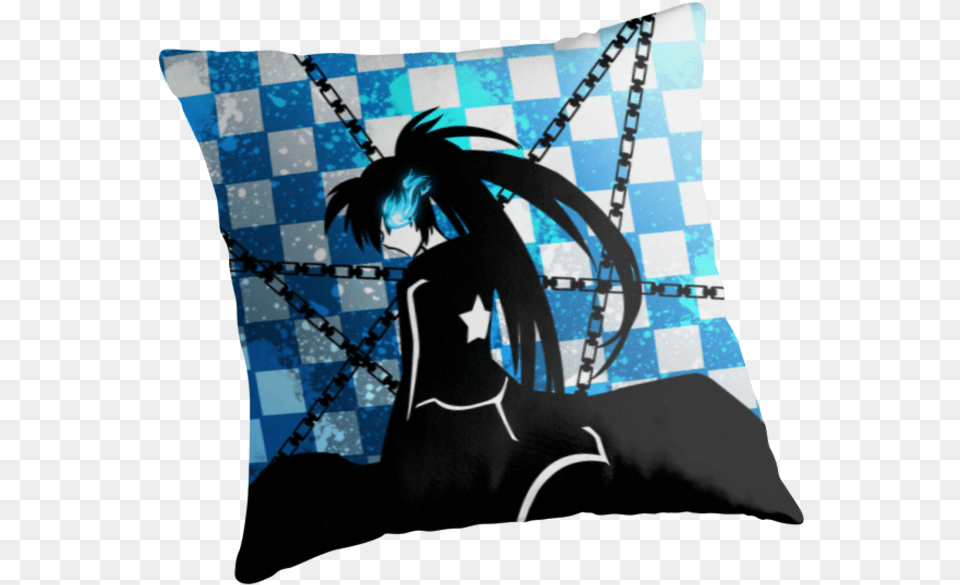 Transparent Anime Body Pillow Black Rock Shooter, Home Decor, Cushion, Person, Adult Free Png