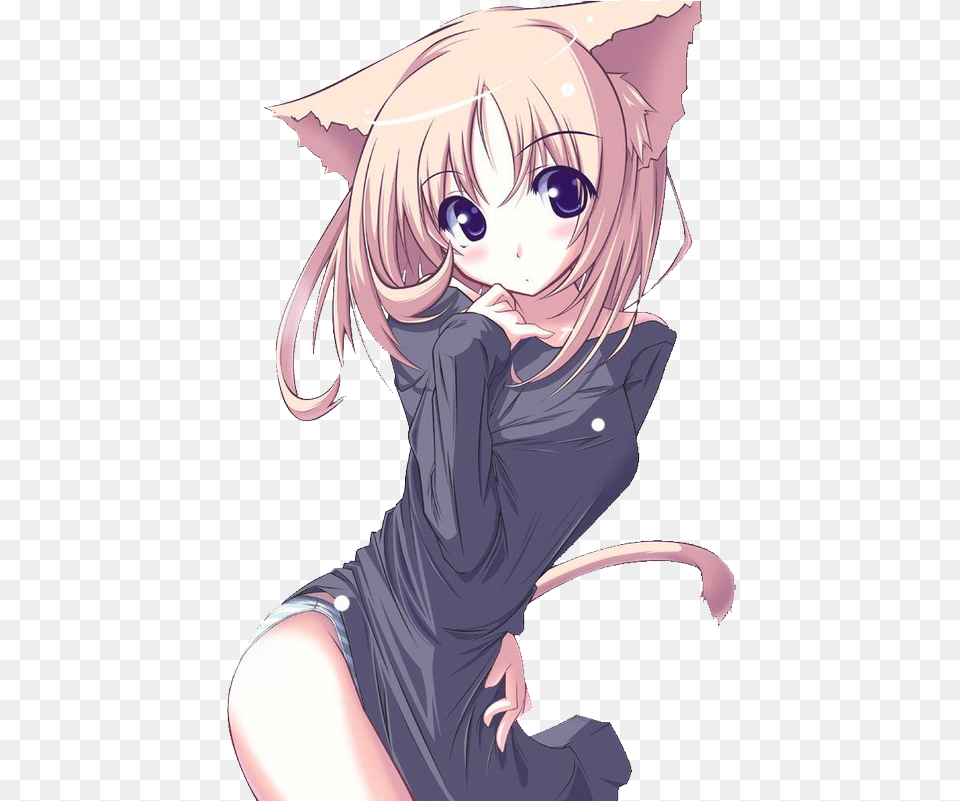 Transparent Anime Cat Girl, Publication, Book, Comics, Adult Free Png