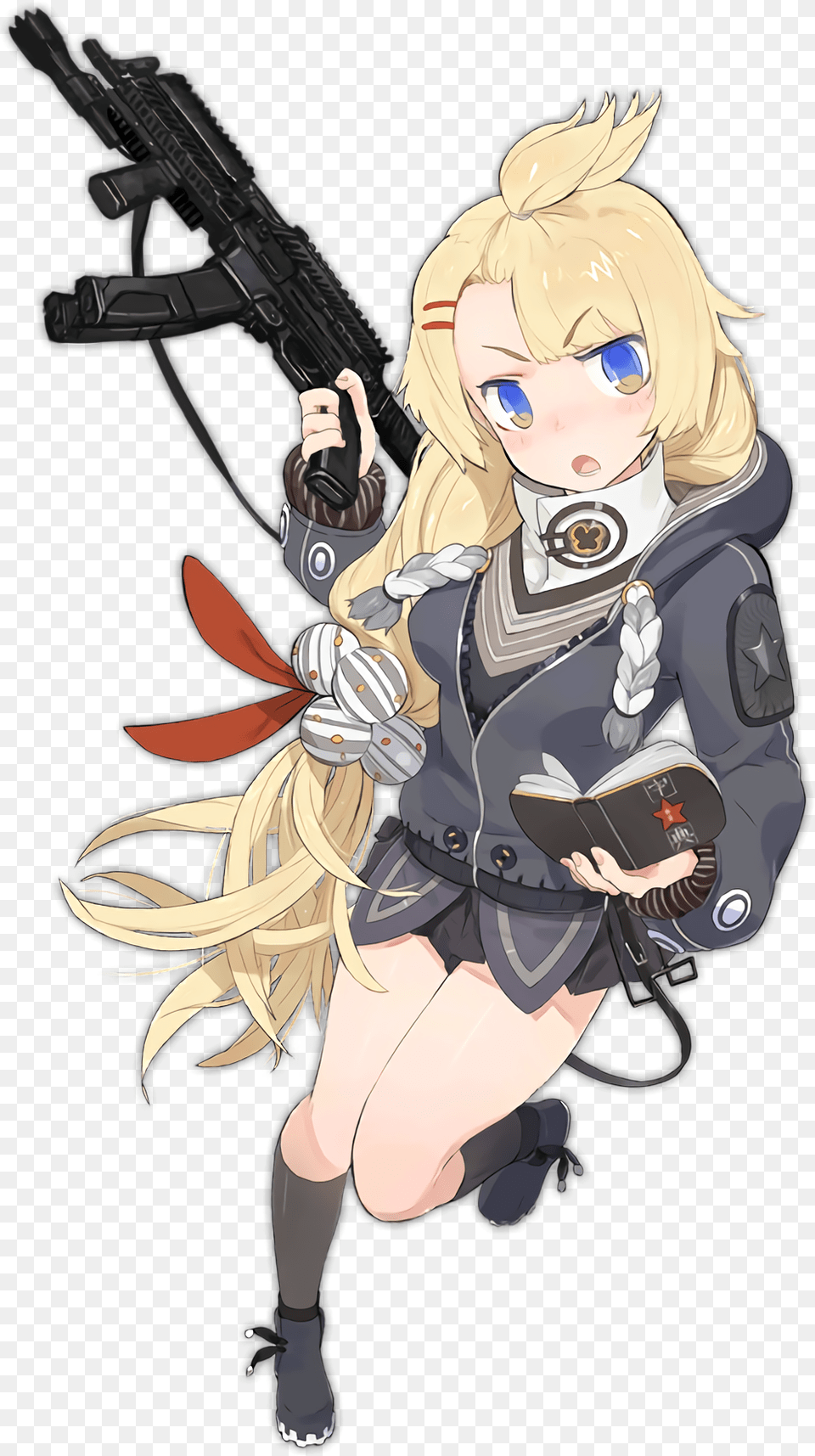 Transparent Anime Girl With Gun Pp1901 Girls Frontline, Book, Comics, Publication, Baby Png