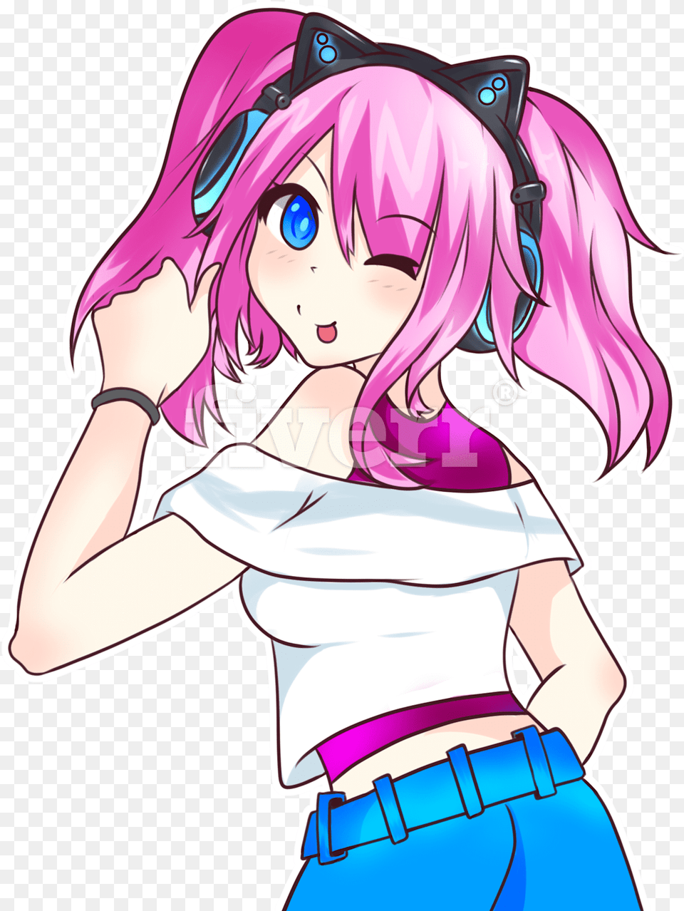 Transparent Anime Girls Cartoon, Book, Comics, Manga, Publication Png Image