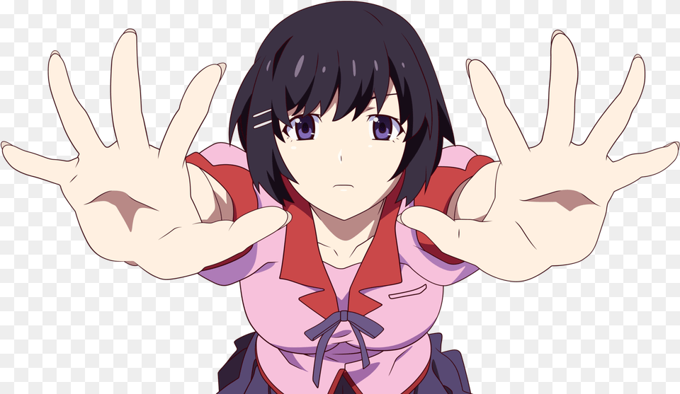 Transparent Anime Hand Hanekawa Tsubasa, Baby, Book, Comics, Person Png