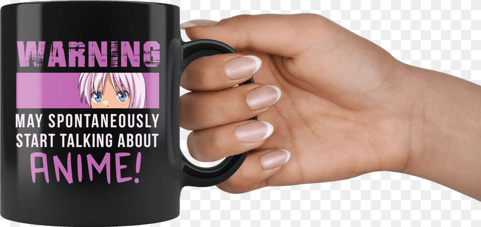 Transparent Anime Hand Mug Anime In The Hand, Person, Body Part, Finger, Baby Free Png