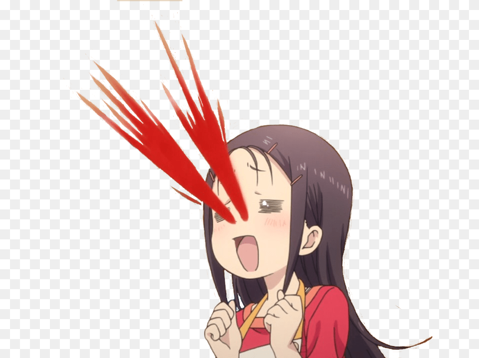 Transparent Anime Nose Anime Girl Bloody Nose, Face, Head, Person, Book Png