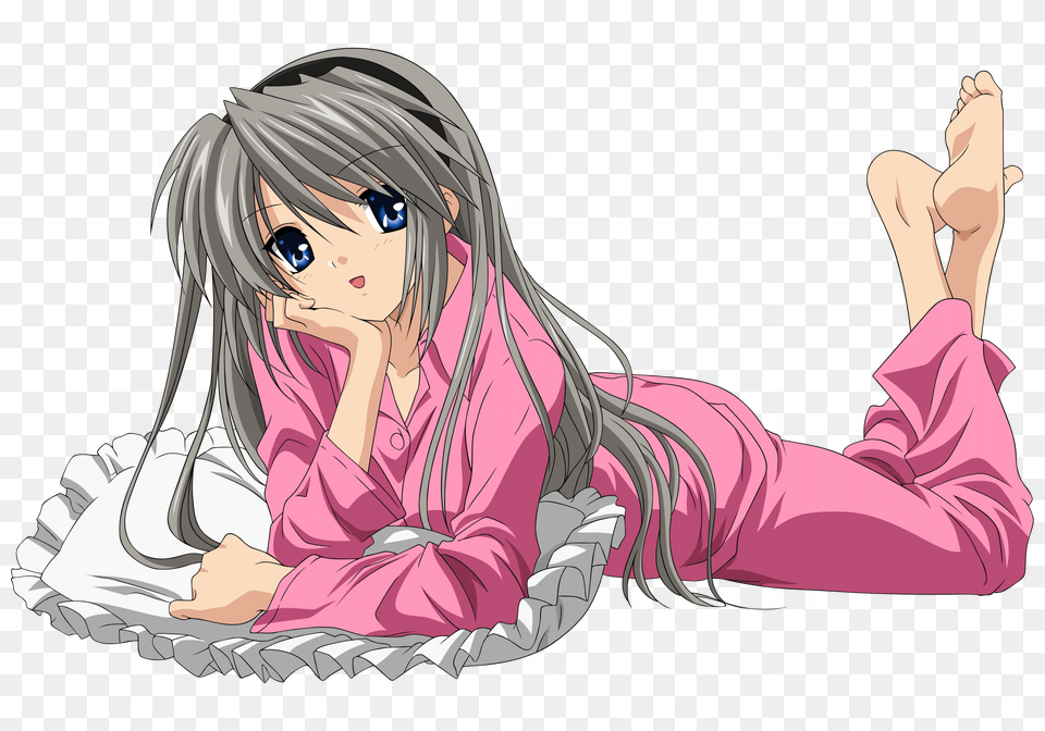 Transparent Anime Tear Anime Girl In Pajamas, Book, Comics, Publication, Adult Png Image