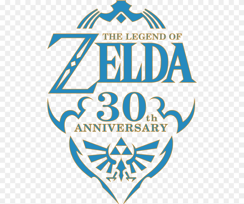 Transparent Anniversary Legend Of Zelda 25th Anniversary Symphony Album, Badge, Logo, Symbol, Emblem Free Png