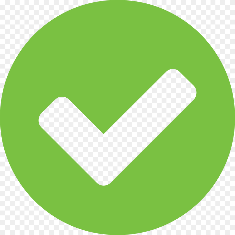 Transparent Answer Icon Check Pass Icon, Symbol, Disk, Sign, Green Free Png
