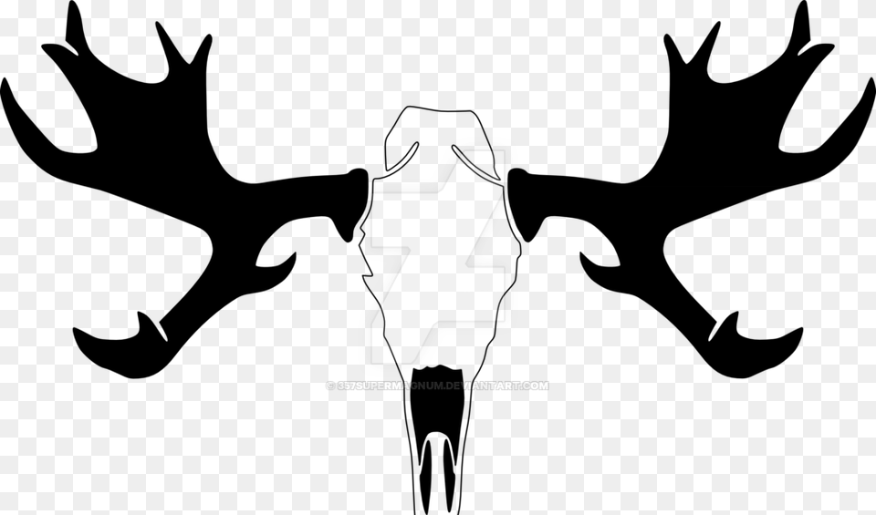 Transparent Antlers Moose Skull Stencil, Logo, Symbol, Text, Number Png