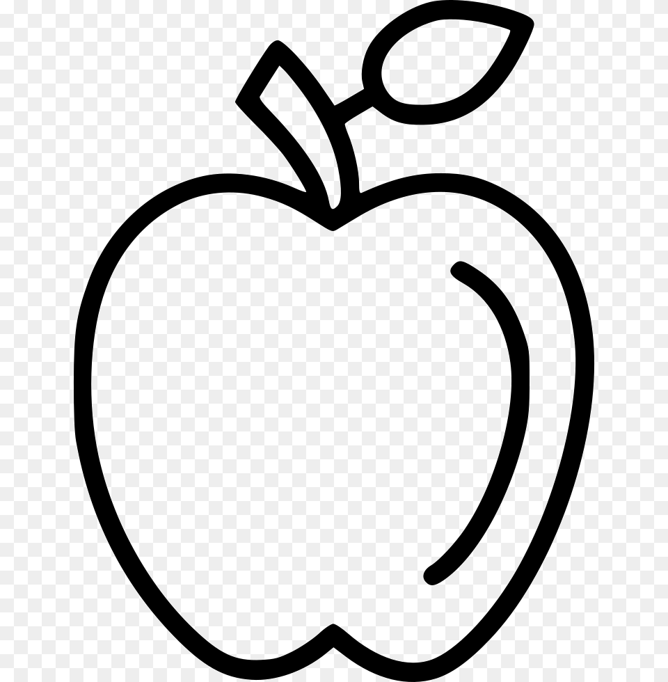 Transparent Apple And Books Clipart Apple Drawing, Food, Fruit, Plant, Produce Free Png