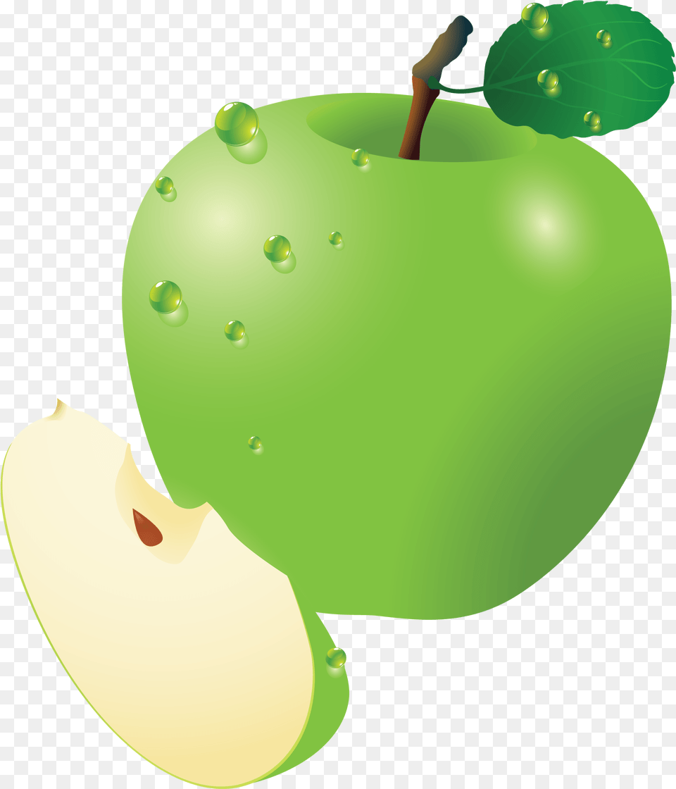 Transparent Apple Fruit Fresh Apple Cartoon, Food, Plant, Produce Png