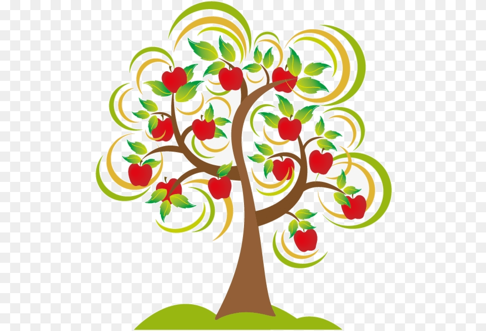 Transparent Apple Tree Clipart Transparent Cartoons Apple Tree Clipart, Art, Floral Design, Graphics, Pattern Free Png