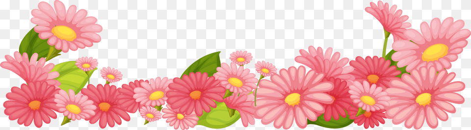 Transparent April Flowers Clipart Pink Flower Garden Clipart, Daisy, Plant, Petal, Art Png