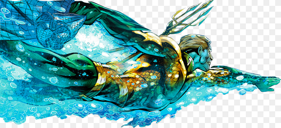 Aquaman Swimming Through Your Dash Aquaman Dragon, Face, Head, Person Free Transparent Png