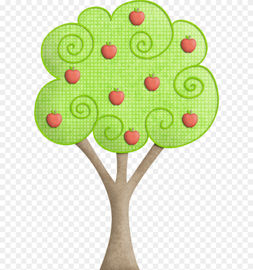 Transparent Arbustos Apple Tree Drawing, Cream, Dessert, Food, Icing Free Png Download