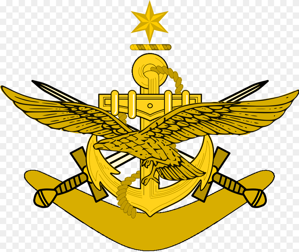 Transparent Armed Forces Emblems Clipart Emblem, Electronics, Hardware, Animal, Fish Png Image