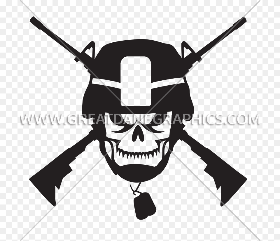 Transparent Army Helmet Clipart Army Helmet And Skull Logo, People, Person, Bow, Weapon Free Png Download