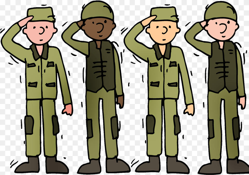 Transparent Army Man Army Of Soldiers In Cartoon, Clothing, Coat, Long Sleeve, Person Png