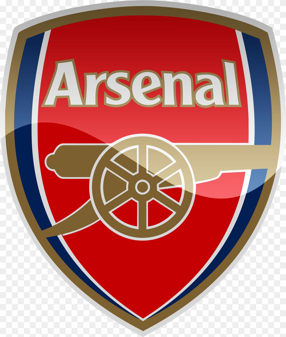 Transparent Arsenal Arsenal Fc Logo, Badge, Symbol, Armor, Shield Png Image
