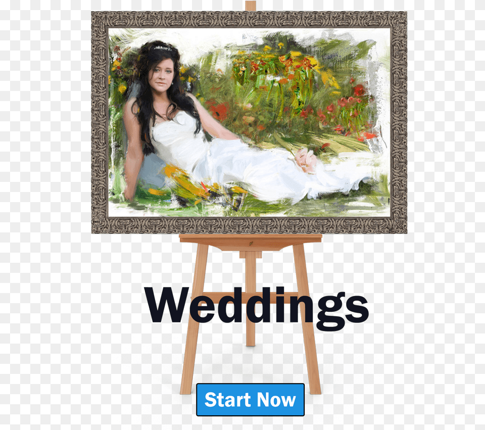Transparent Art Easel Banner, Canvas, Adult, Wedding, Person Free Png Download