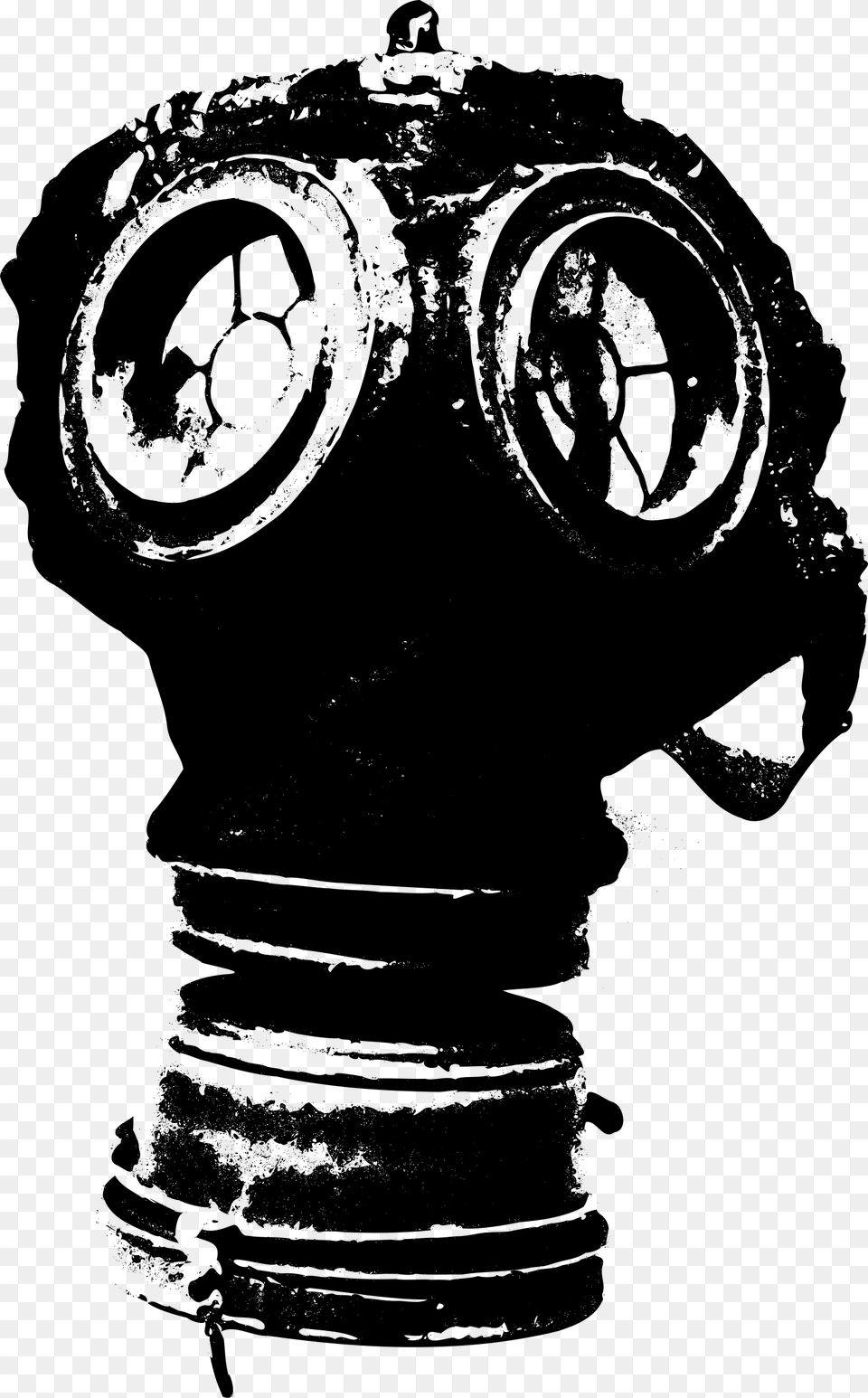 Transparent Art Gas Mask Gas Mask Clipart, Gray Png