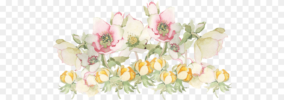 Transparent Artsy Tumblr Pink Rose Pretty Transparent Flowers Painting, Plant, Petal, Pattern, Graphics Free Png