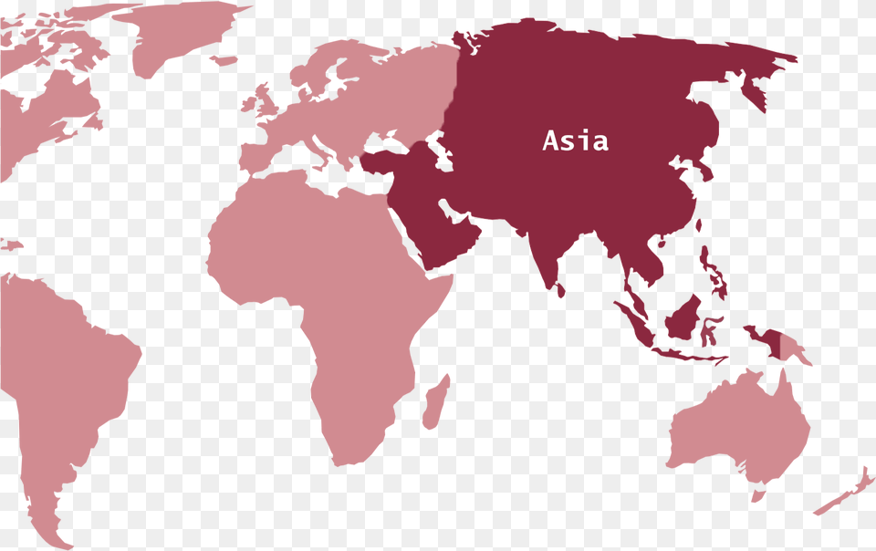Transparent Asia Map World Map, Chart, Plot, Atlas, Diagram Free Png Download