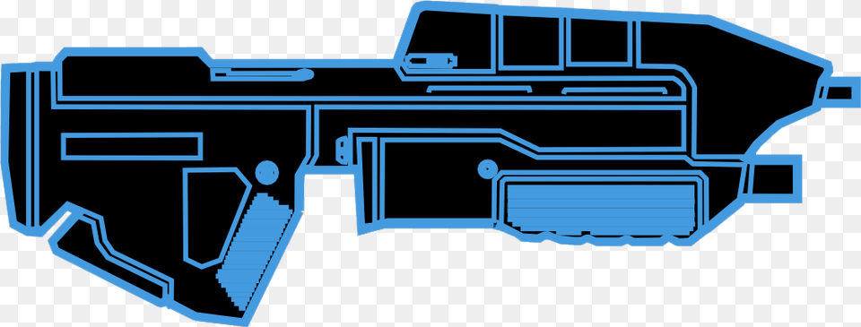 Transparent Assault Rifle Clipart Halo 3 Assault Rifle, Firearm, Gun, Weapon, Bulldozer Png