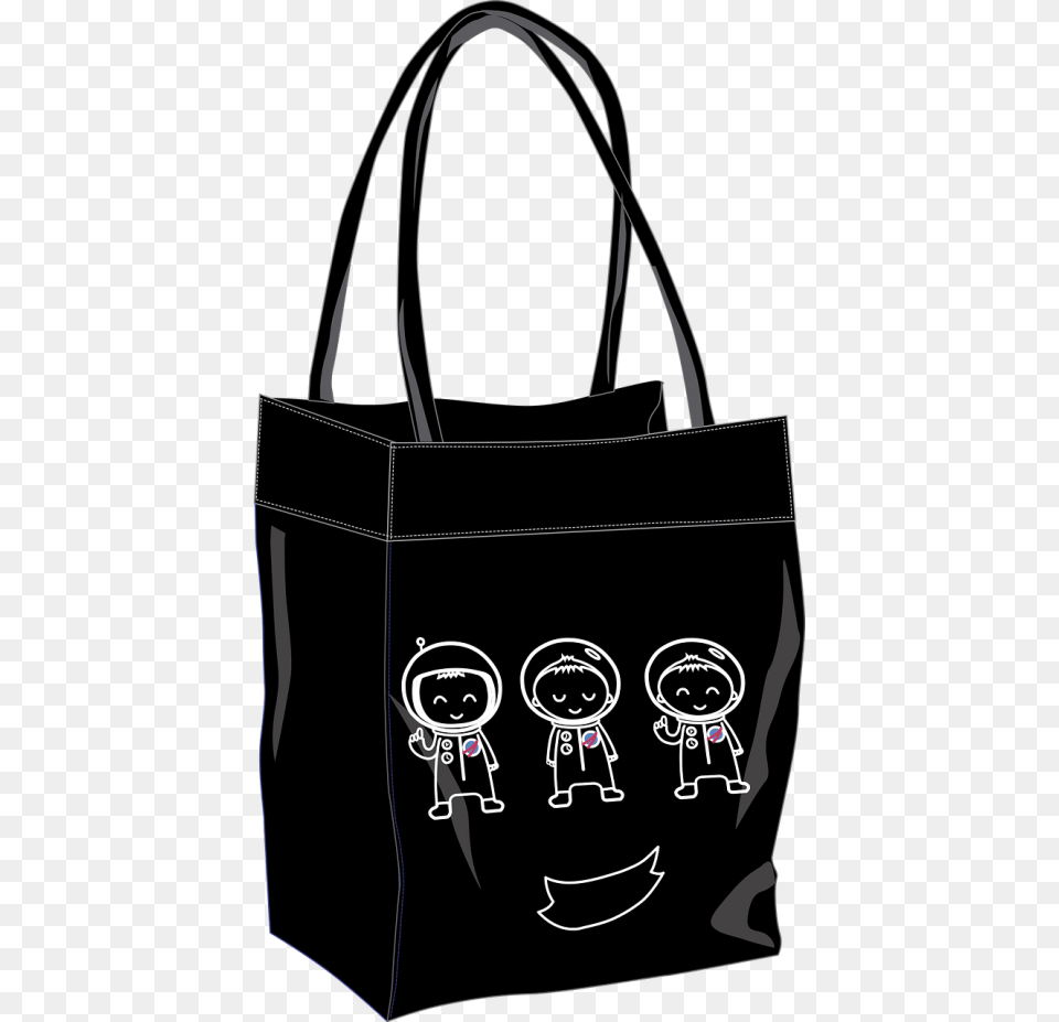 Transparent Astronaut Clipart Black And White Tote Bag, Accessories, Handbag, Purse, Tote Bag Png Image