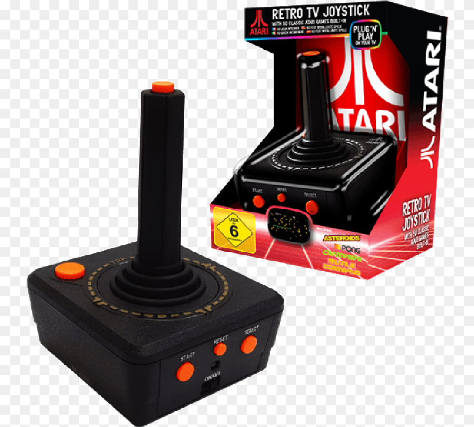 Atari Controller Atari Retro Tv Joystick, Electronics Free Transparent Png