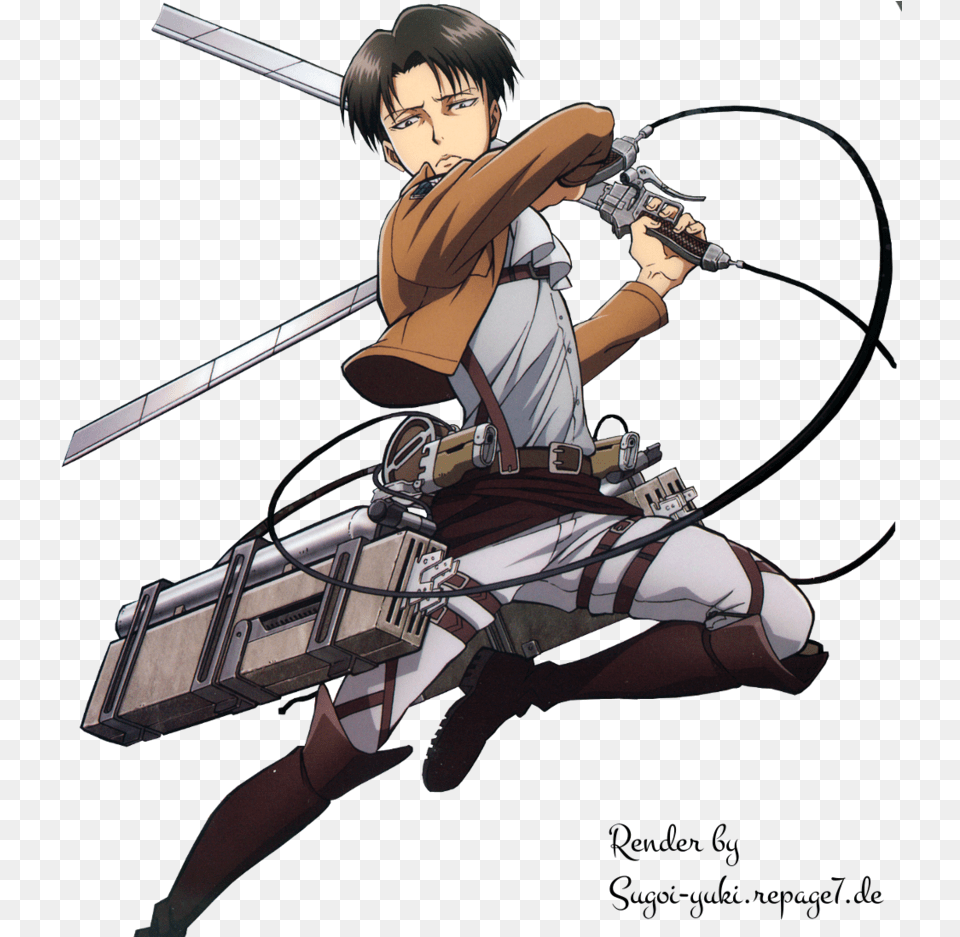 Transparent Attack On Titan Attack On Titan Levi, Book, Comics, Publication, Person Free Png Download