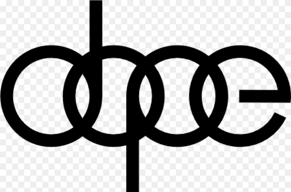 Transparent Audi Logo Dope Car Stickers, Gray Png Image