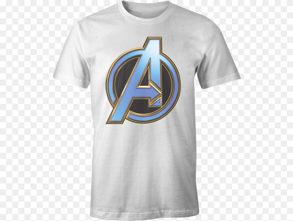 Transparent Avengers Logo Working On My Six Pack, Clothing, Shirt, T-shirt Png Image