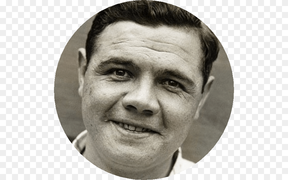 Transparent Babe Ruth Babe Ruth, Adult, Portrait, Photography, Person Free Png Download