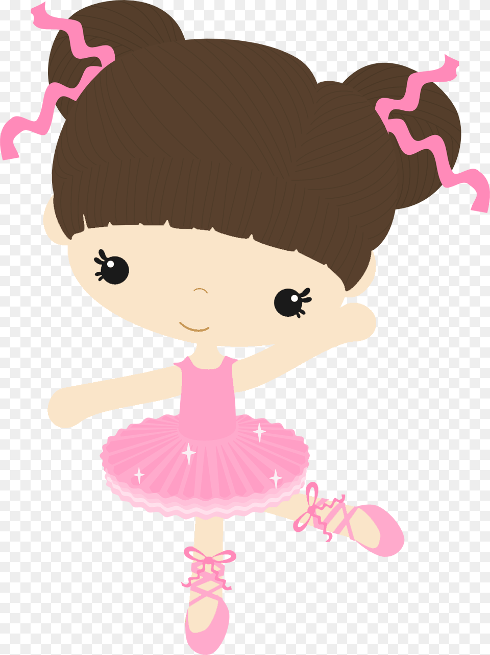 Transparent Baby Ballerina Bailarina De Ballet Caricatura, Dancing, Leisure Activities, Person, Toy Free Png