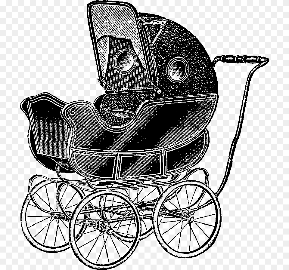 Transparent Baby Carriage Baby Carriage Vintage, Person, Stroller, Machine, Wheel Png