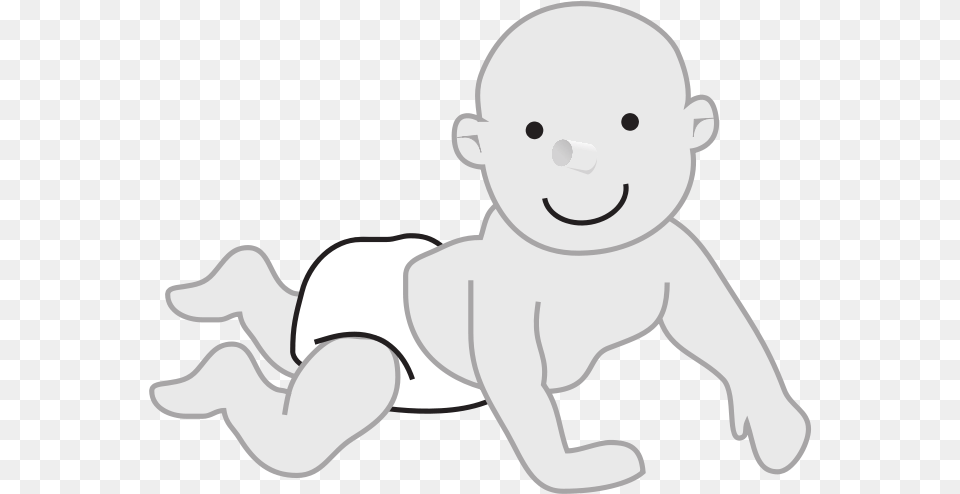 Transparent Baby Crawling Clipart Gambar Sketsa Bayi Lucu, Person, Face, Head Free Png Download
