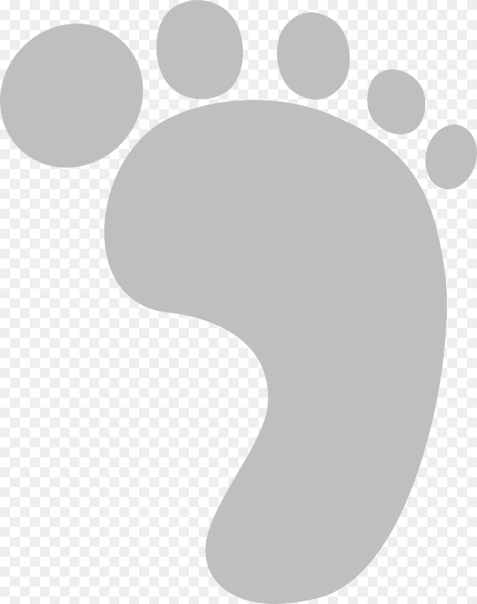 Baby Footprint Clipart Black And White Baby Footprints Clipart Grey Free Transparent Png